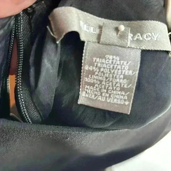 Ellen Tracy Black Dress Short Sleeves Size 4 - Picture 10 of 11